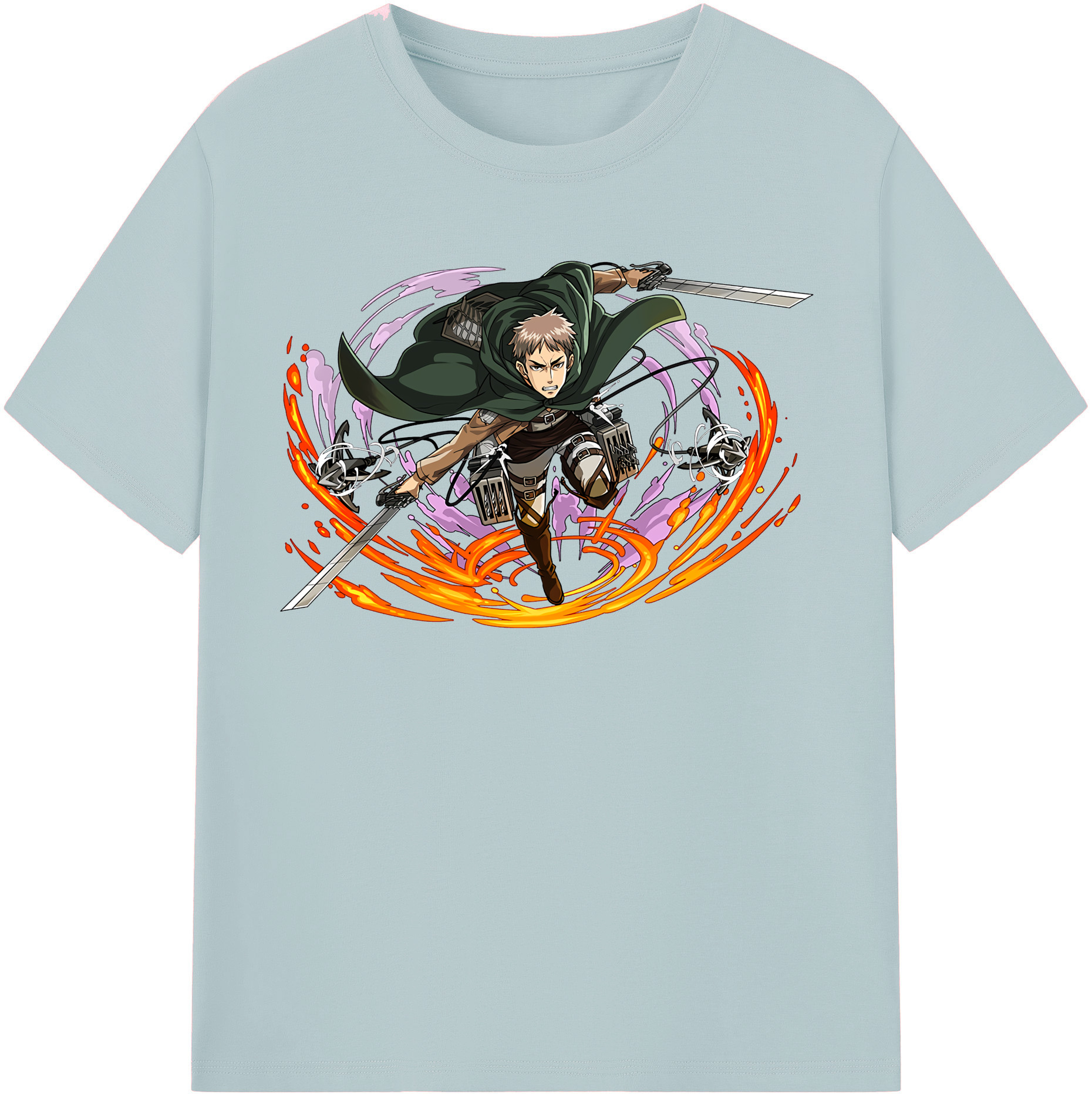 （画像用） 進撃の巨人 ジャン・キルシュタイン Attack on Titan Jean Kirstein 綿100％半袖Tシャツ（フロントプリント）